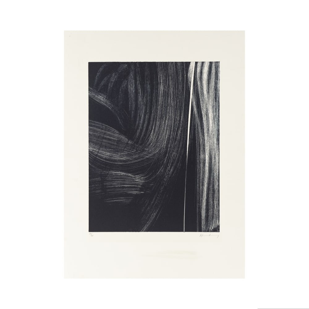 HANS HARTUNG (1904-1989) L 1977-3, 1977 (RMM, 523)Photo-autographie (rouleau encreur, brosse et... (1 of 1)