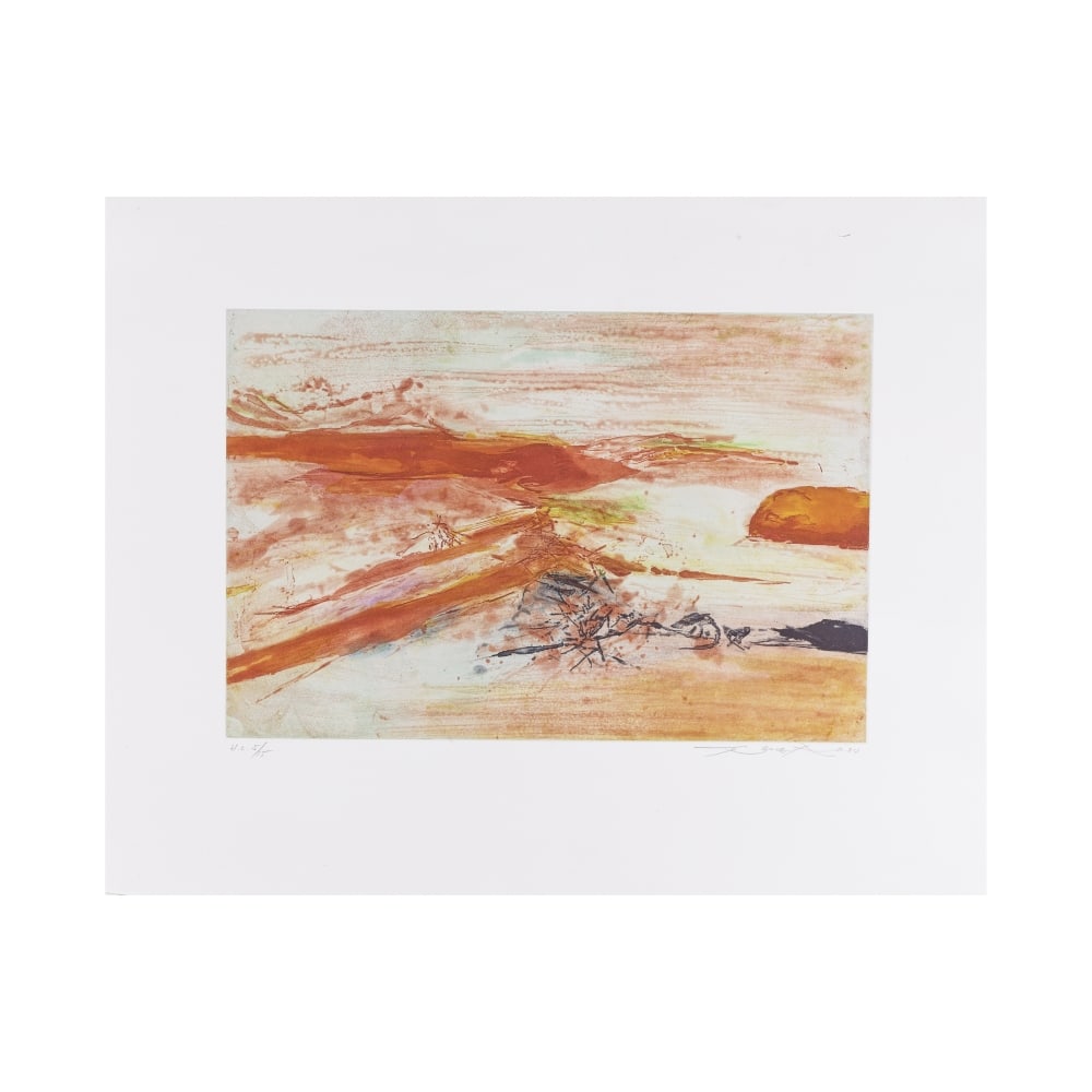 ZAO WOU KI (1920-2013) Sans titre, 1994 (Agerup, 379)Eau forte et aquatinte en couleurs sur BFK ... (1 of 1)