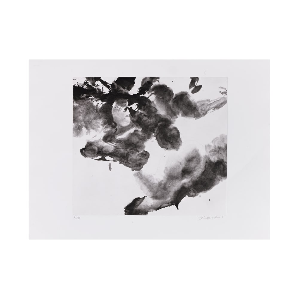ZAO WOU KI (1920-2013) Sans titre, 2007 Eau-forte en noir sur vélin de BFK Rives filigran&#... (1 of 1)