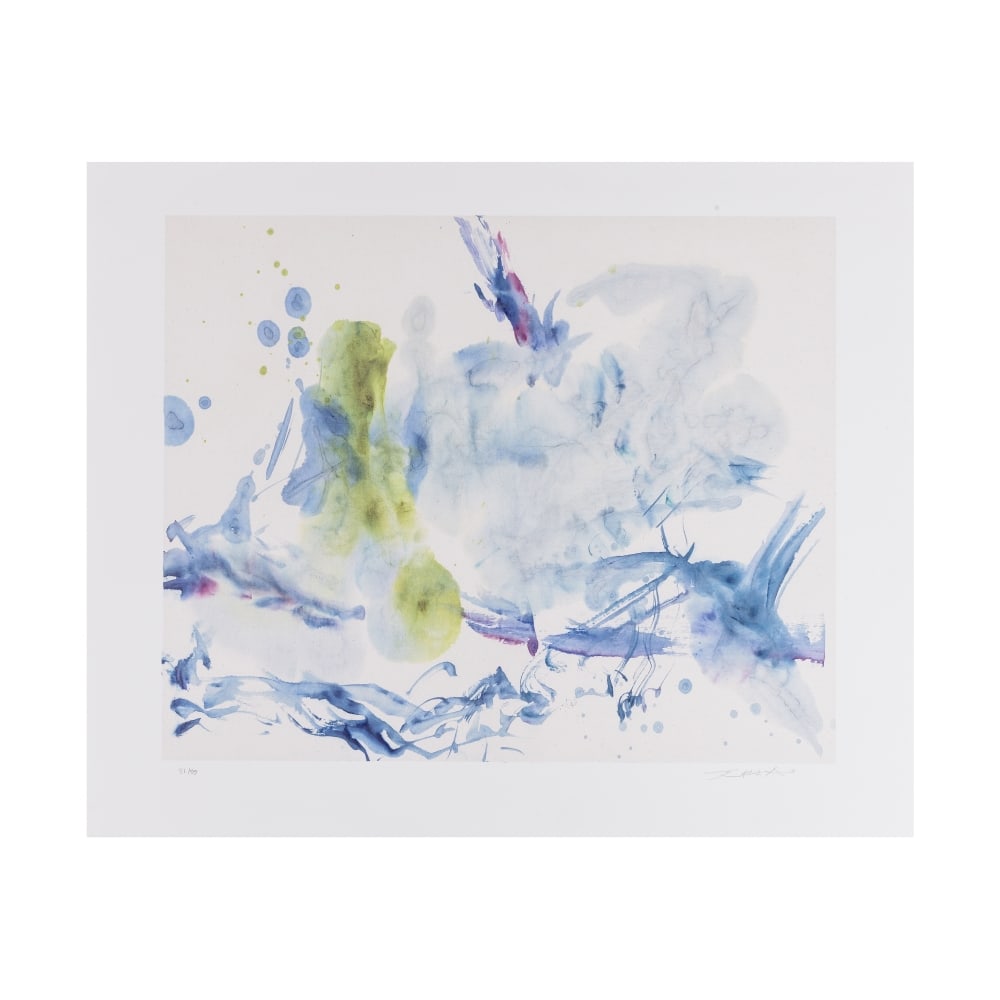 ZAO WOU KI (1920-2013) Saint Tropez, 2006 Estampe au pochoir sur vélin BFK Rives d'aprè... (1 of 1)