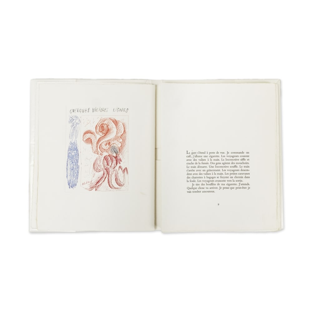 PIERRE ALECHINSKY (NE EN 1927) ET AMOS KENAN (1927-2009) A la Gare, 1964 (Rivière, 171-180 ... (1 of 1)