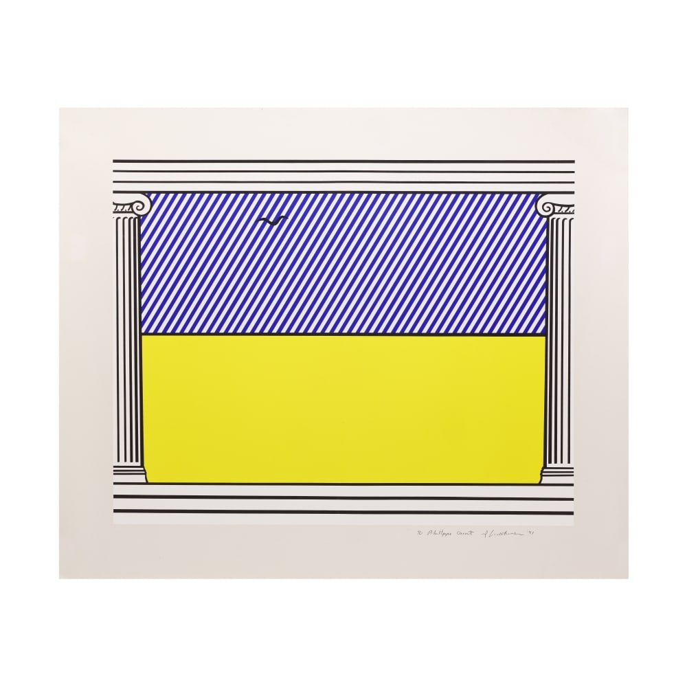 ROY LICHTENSTEIN (1923-1997) Liberté, from mémoire de la liberté, 1991 (Corlett, ...: ROY LICHTENSTEIN (1923-1997) Liberté, from mémoire de la liberté, 1991 (Corlett, 259) Sérigraphie en couleurs sur vélin d'Arches Signée au crayon et dédicacée I