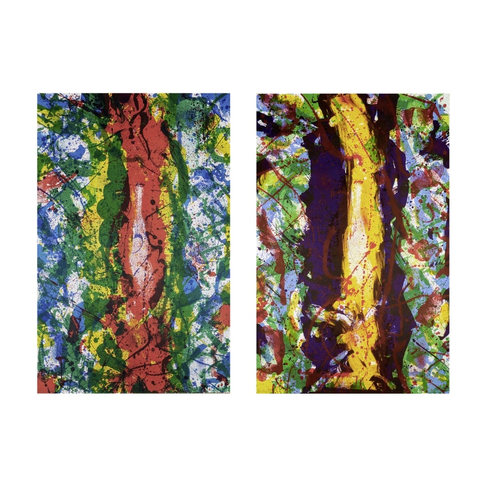 SAM FRANCIS (1923-1994) Sans titre (SF-343 et SF-344), 1990 (Lembark, 284 et 285)Ensemble de deu... (1 of 1)