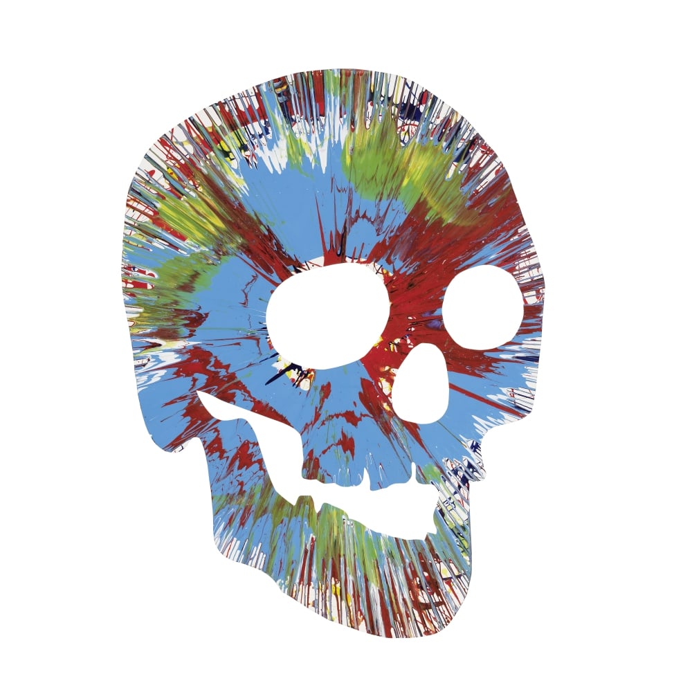DAMIEN HIRST (NE EN 1965) Skull - Spin Painting, 2009 Acrylique et peinture métallique sur ... (1 of 1)