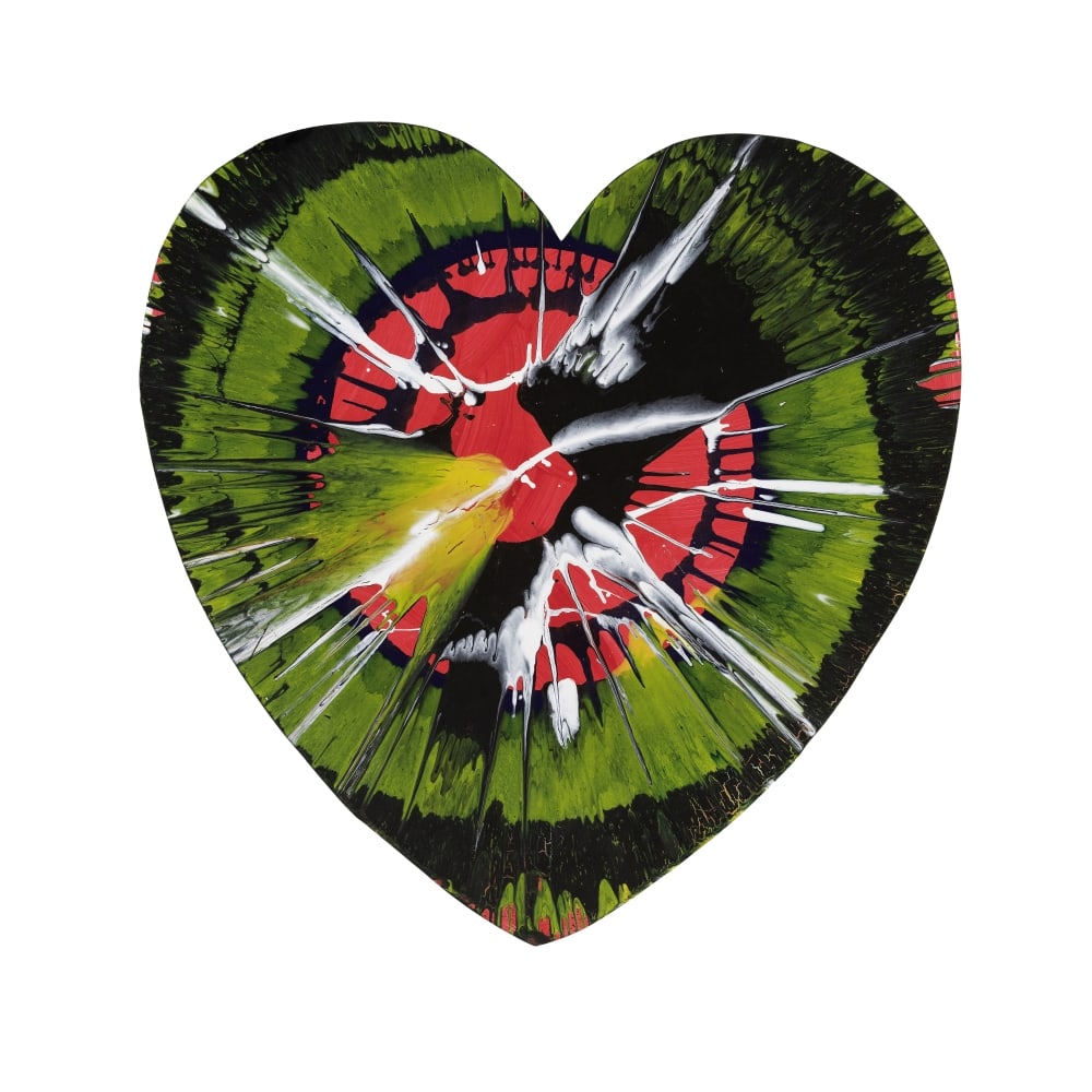 DAMIEN HIRST (NE EN 1965) Heart - Spin Painting, 2009 Acrylique et peinture métallique sur ... (1 of 1)
