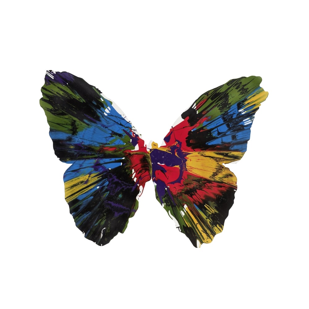 DAMIEN HIRST (NE EN 1965) Butterfly- Spin Painting, 2009 Acrylique et peinture métallique s... (1 of 1)