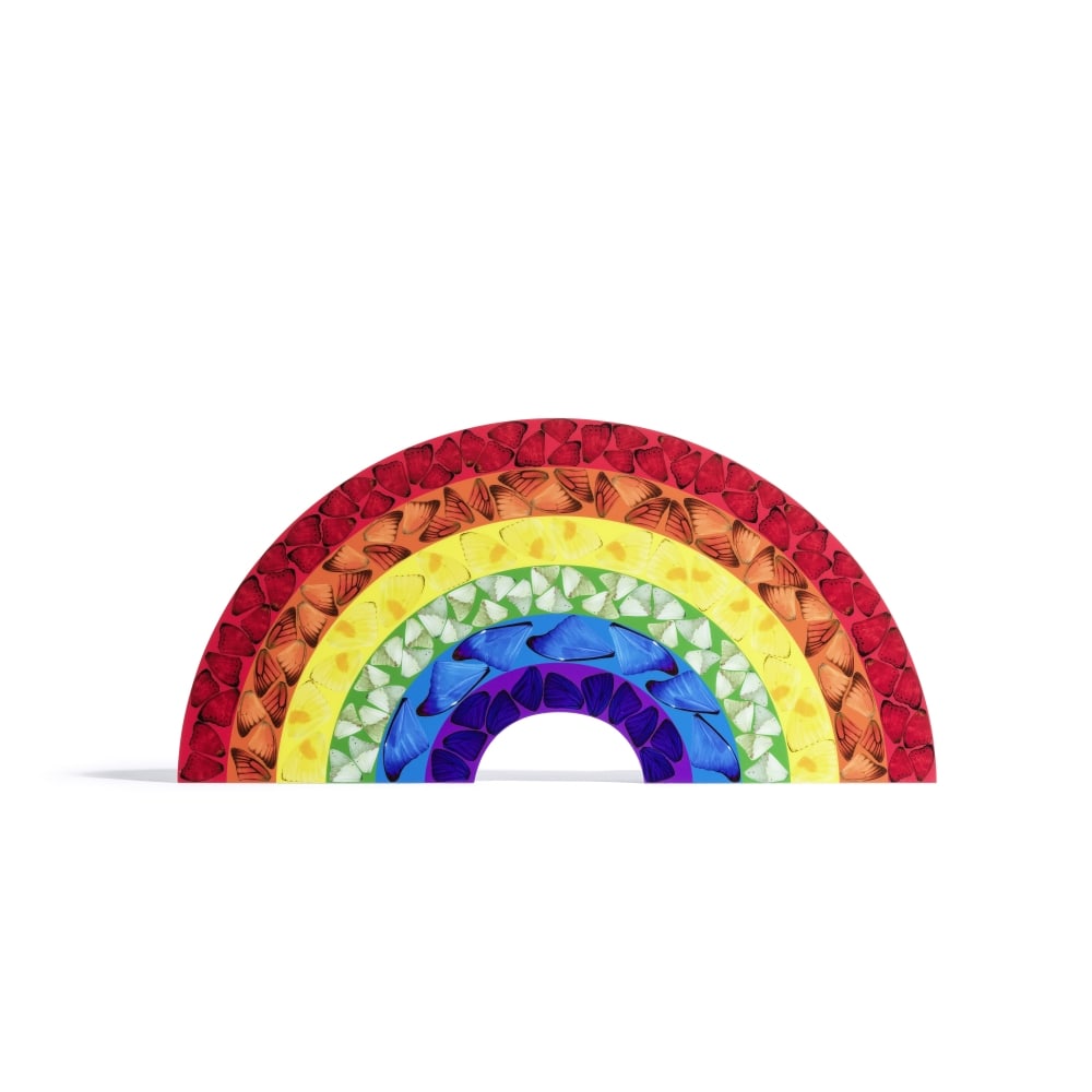 DAMIEN HIRST (NE EN 1965) Butterfly Rainbow (Small), 2020 Tirage Giclée laminé sur pan... (1 of 1)