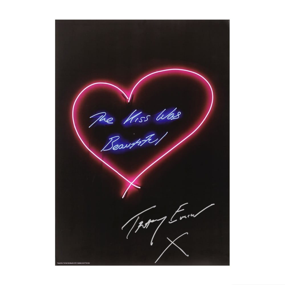 TRACEY EMIN (NEE EN 1963) The Kiss Was Beautiful, 2016 Lithographie offset en couleurs sur v... (1 of 1)