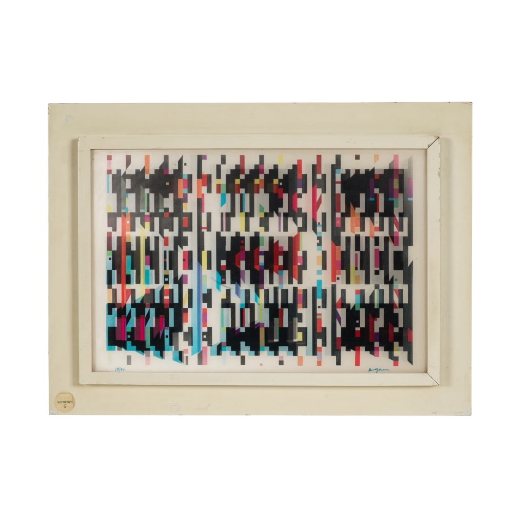 YAACOV AGAM (NE EN 1928) Untitled, 1973 Agamographie en couleurSignée et numéroté... (1 of 1)