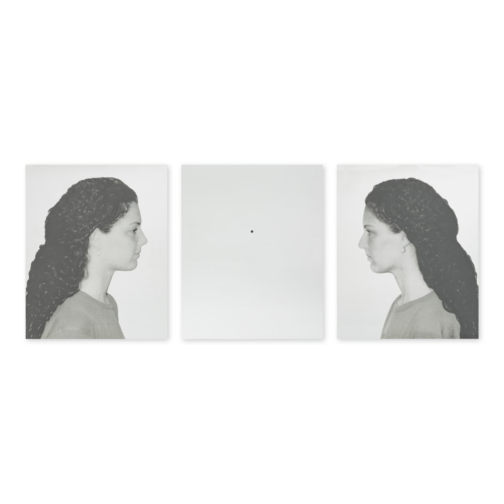 MICHELANGELO PISTOLETTO (NE EN 1933) A.P, 1998 Sérigraphie sur Thermodet miroirTrois é... (1 of 1)