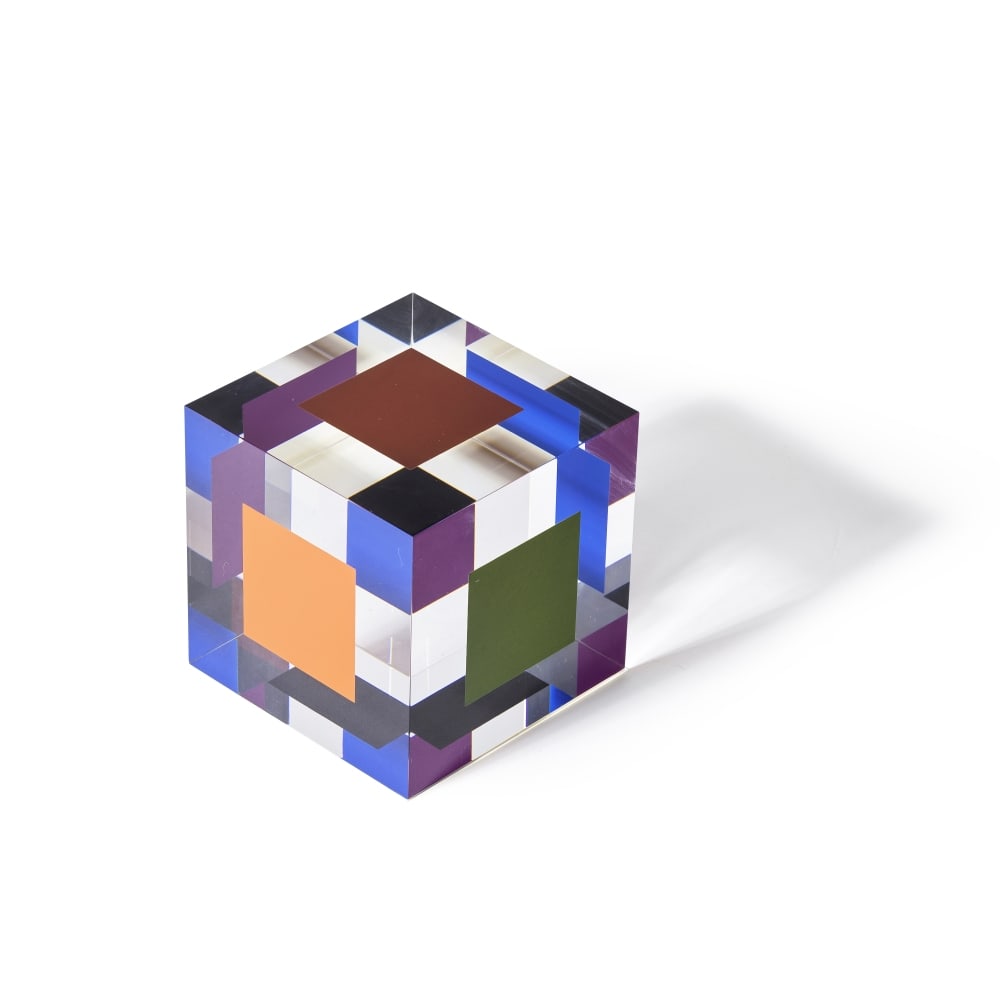 JESÚS RAFAEL SOTO (1923-2005) Mini-cube, 1996 (Edition Avila, 2009)Sérigraphie sur ple... (1 of 1)