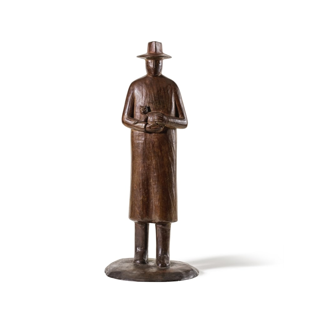 JEAN-MICHEL FOLON (1934-2005) Les amis, 2005 Bronze à patine marron Signé, numéro...: JEAN-MICHEL FOLON (1934-2005) Les amis, 2005 Bronze à patine marron Signé, numéroté et cachet du fondeur sur le terrasse 'Folon, 20/50' Edition de 50 exemplaires + 20 épreuves