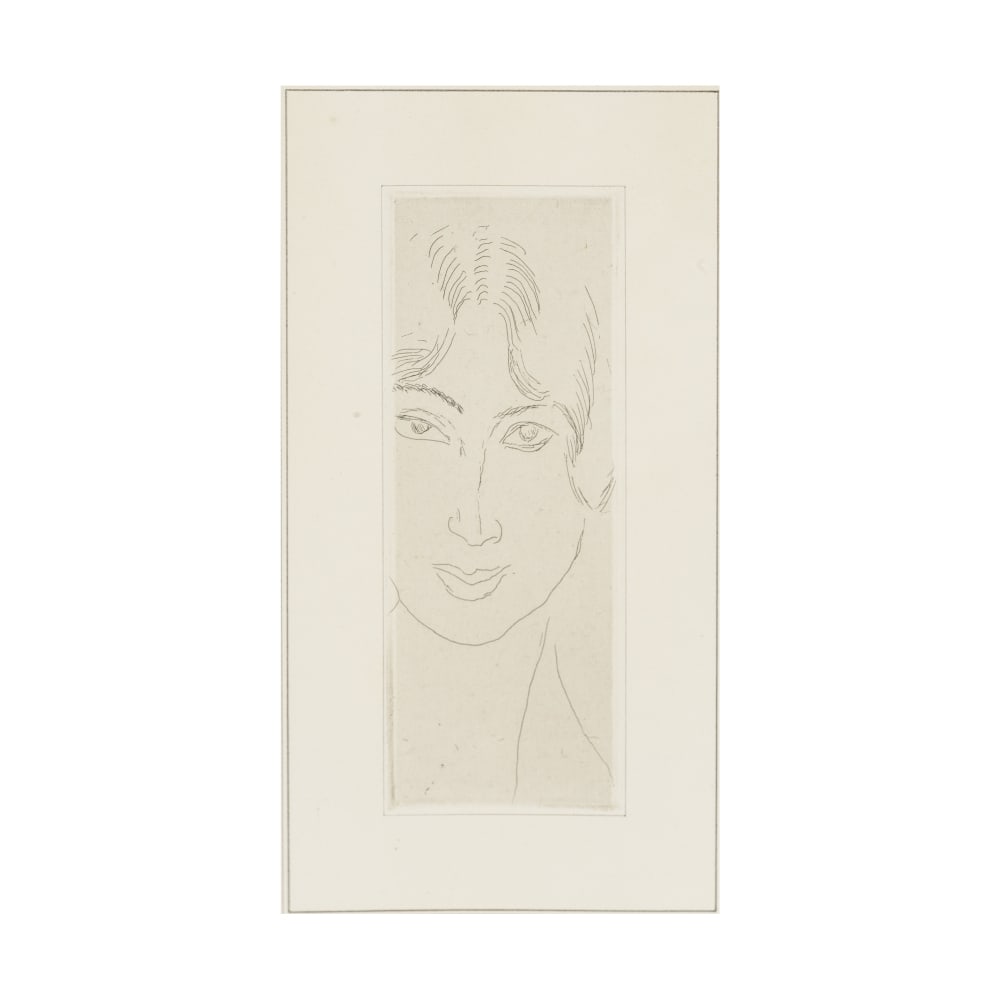 HENRI MATISSE (1869-1954) Mlle Landsberg au long visage, 1914 (Duthuit, 34)Eau-forte sur Chine a... (1 of 1)