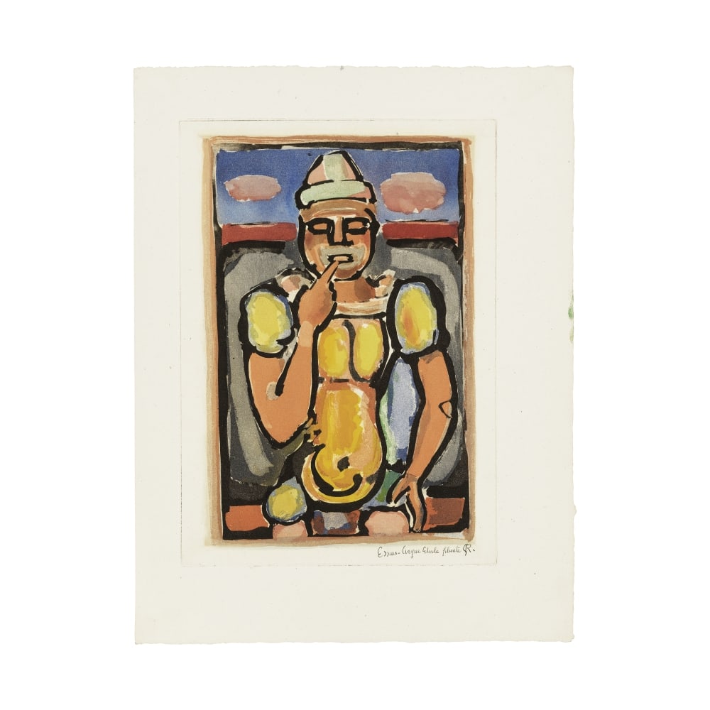 GEORGES ROUAULT (1871-1958) Le Rencheri, 1935 (Rouault, 252)Aquatinte en couleurs sur papier v&#... (1 of 1)