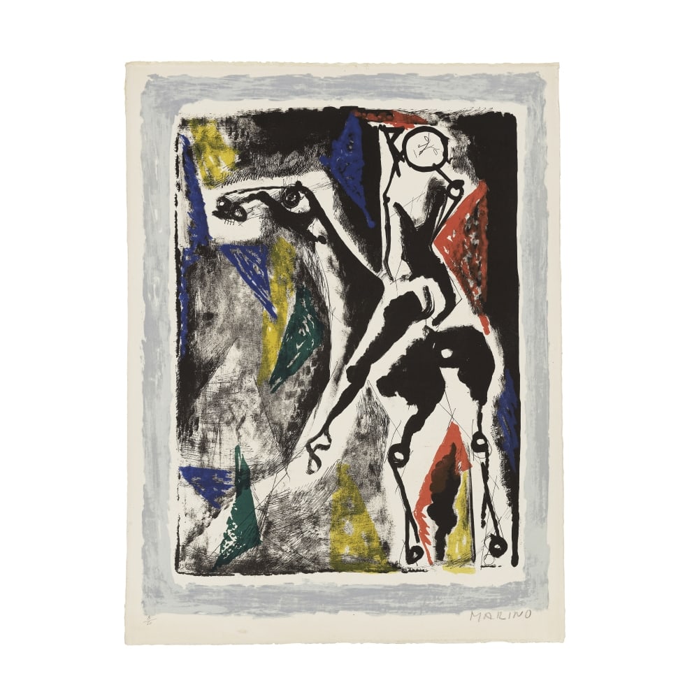 MARINO MARINI (1901-1980) Acrobat, 1956 (Guastalla, L65)Lithographie en couleurs sur papier v... (1 of 1)