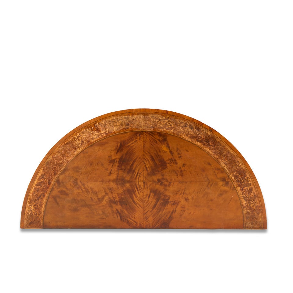 A George III and later satinwood, pollard elm and marquetry side cabinetLate 18th century and later - 2