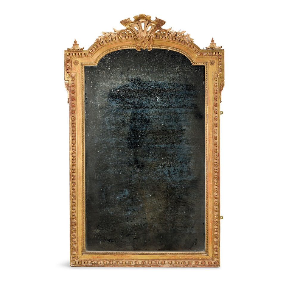 A large carved giltwood and gesso Victorian pier mirrorLate 19th century - 3