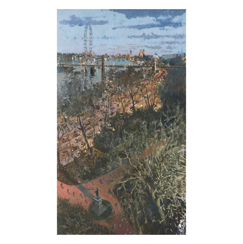 Peter Brown N.E.A.C. (British, born 1967) Night from The Savoy (1 of 3)