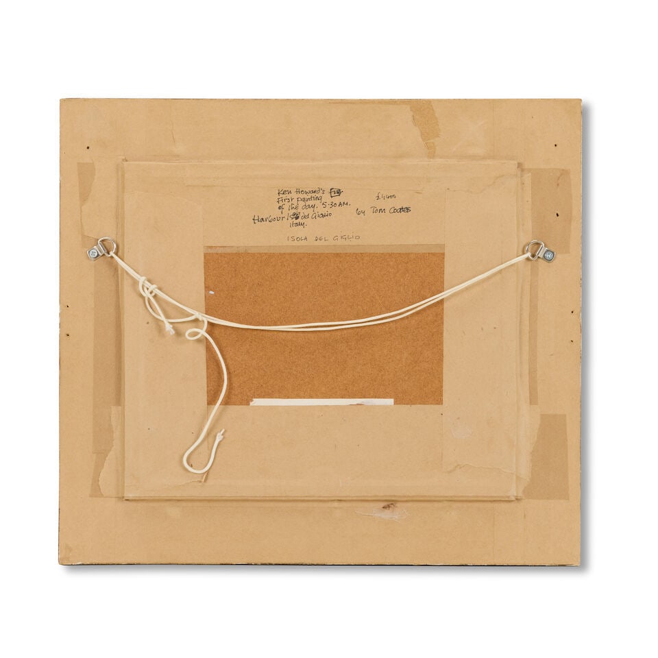 Thomas John Coates (British, 1941-2023) Ken Howard's First Painting of the Day, 5:30am, Harbour ... - 2