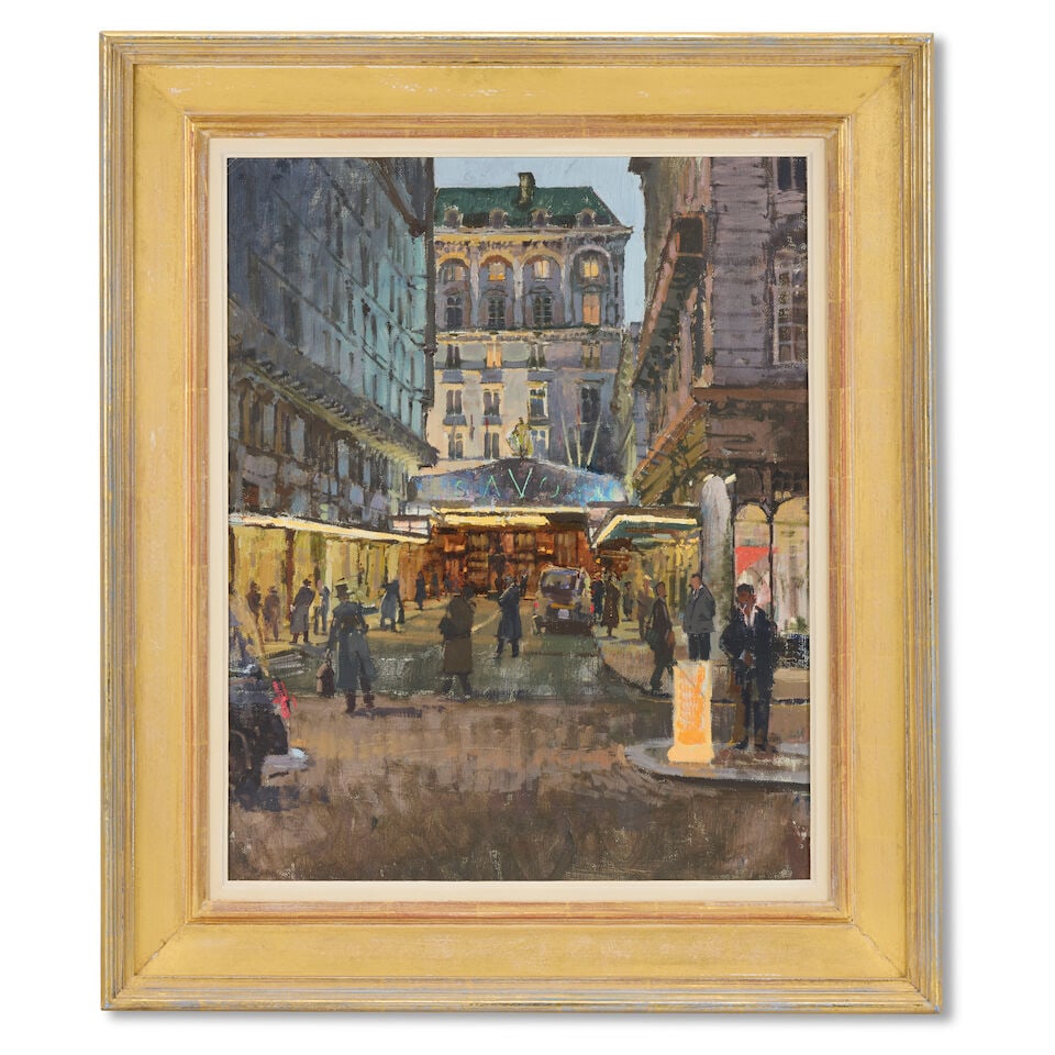 Peter Brown N.E.A.C. (British, born 1967) Evening, Savoy Court - 3