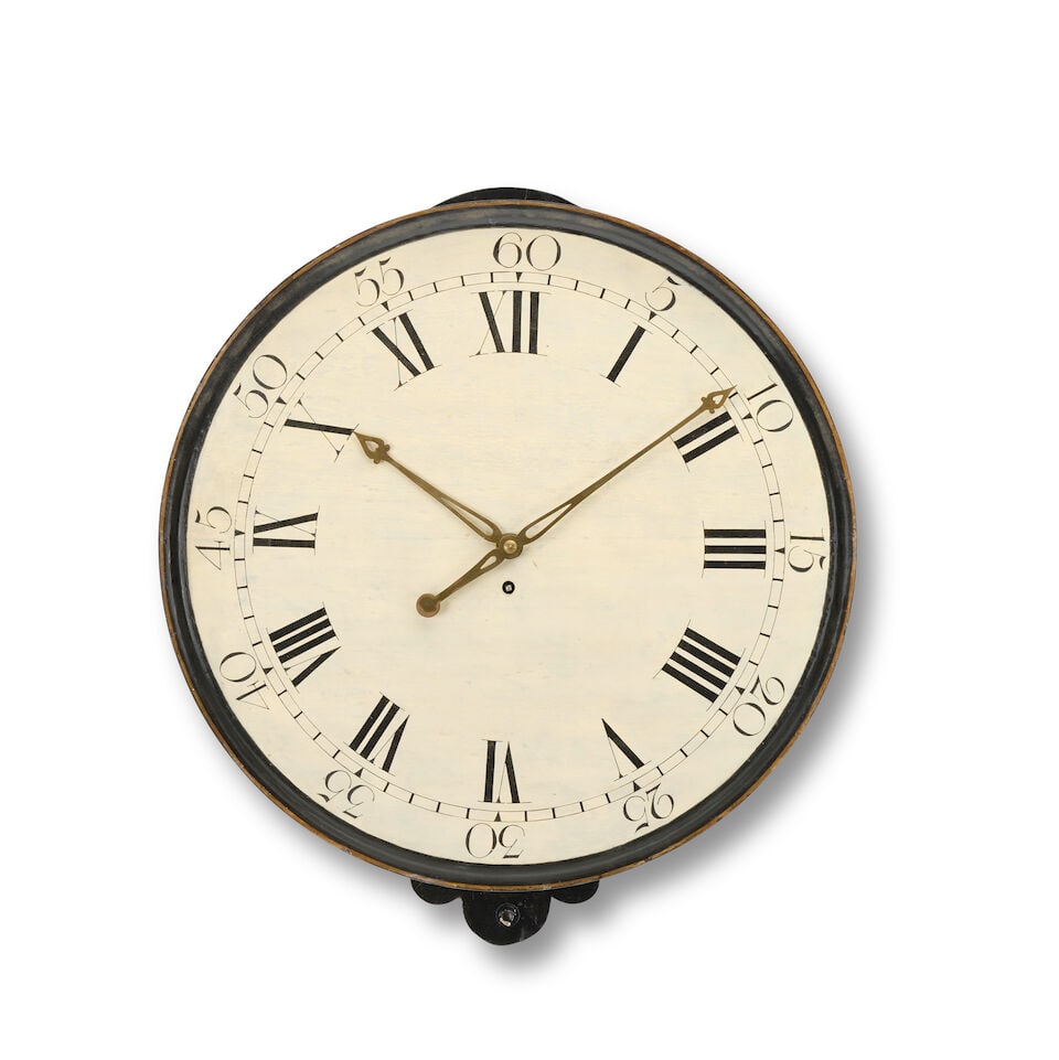 A late 18th century and later single fusee dial clock (1 of 1)