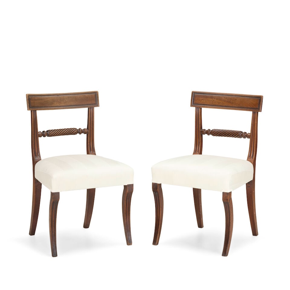 A set of six Regency mahogany dining chairsEarly 19th century - 2