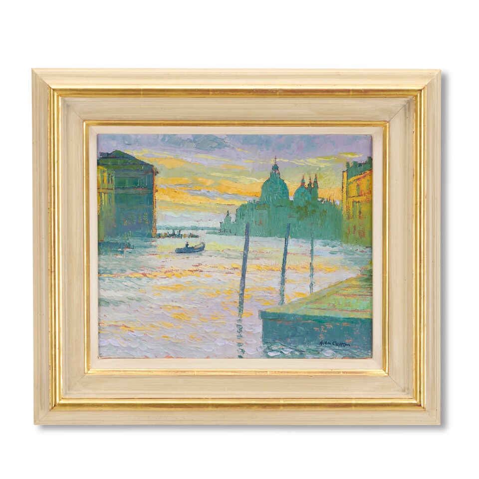 Alan Cotton (British, born 1936) Sunrise over the Lido, Venice - 3