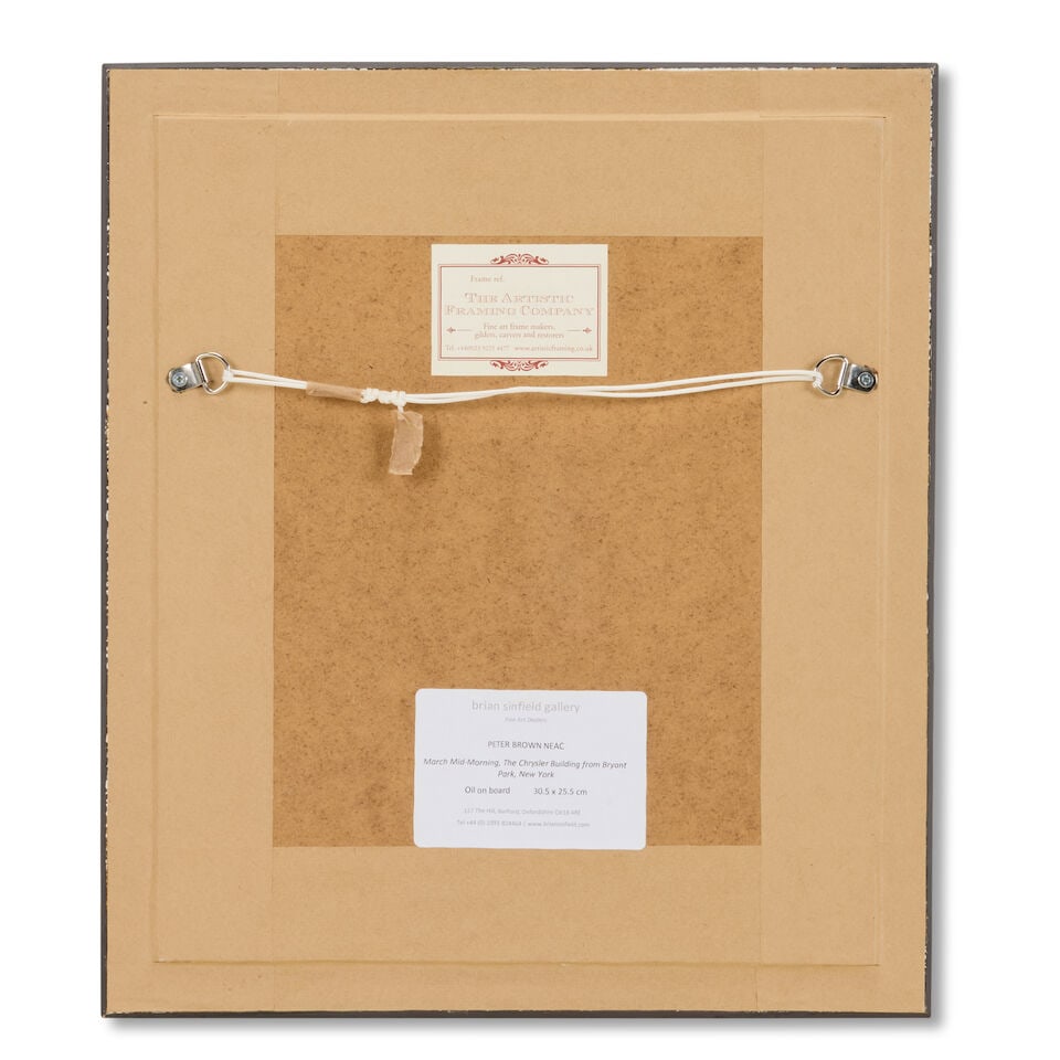 Peter Brown N.E.A.C. (British, born 1967) March Mid-Morning, The Chrysler Building from Bryant P... - 2