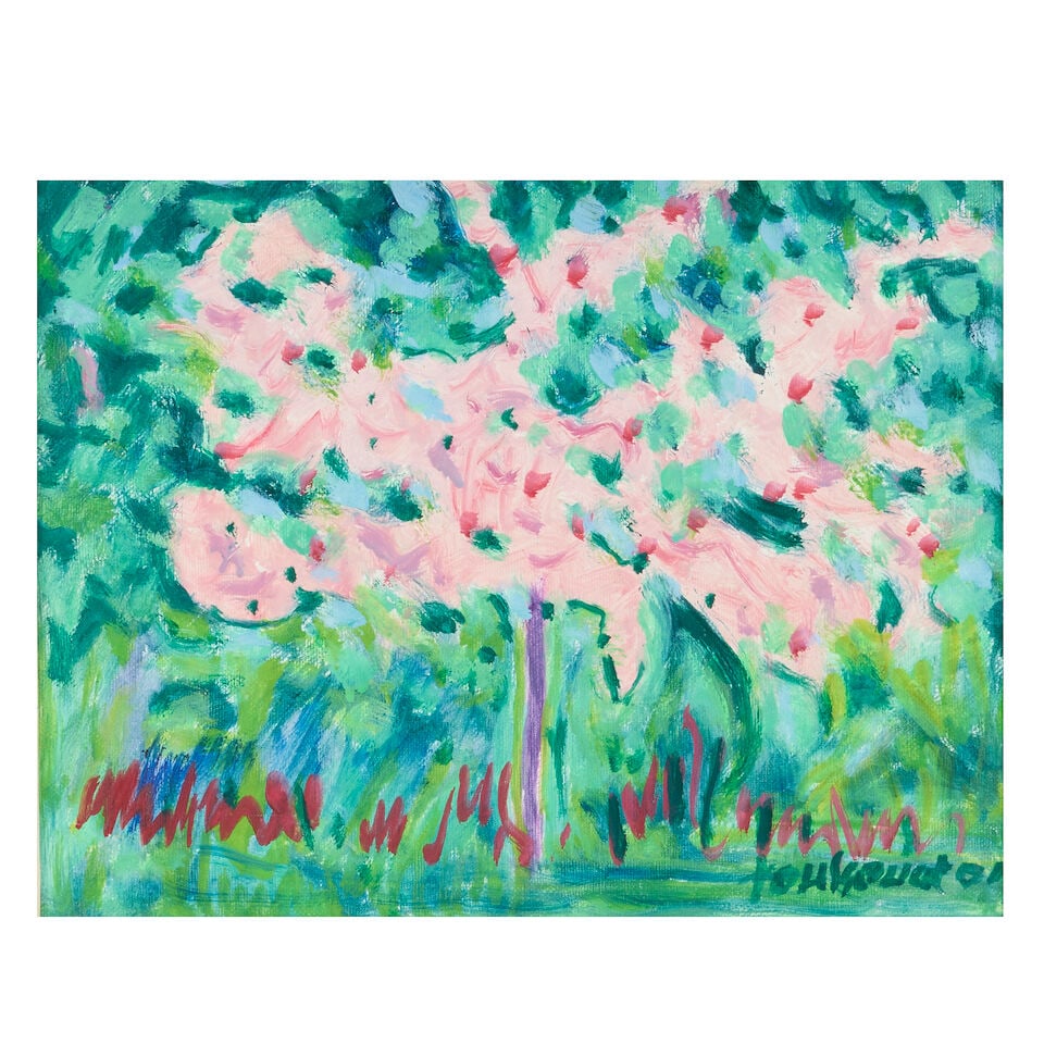 Jean Marie Toulgouat (French, 1927-2005) Les Pommes du Japon en Fleur (1 of 3)