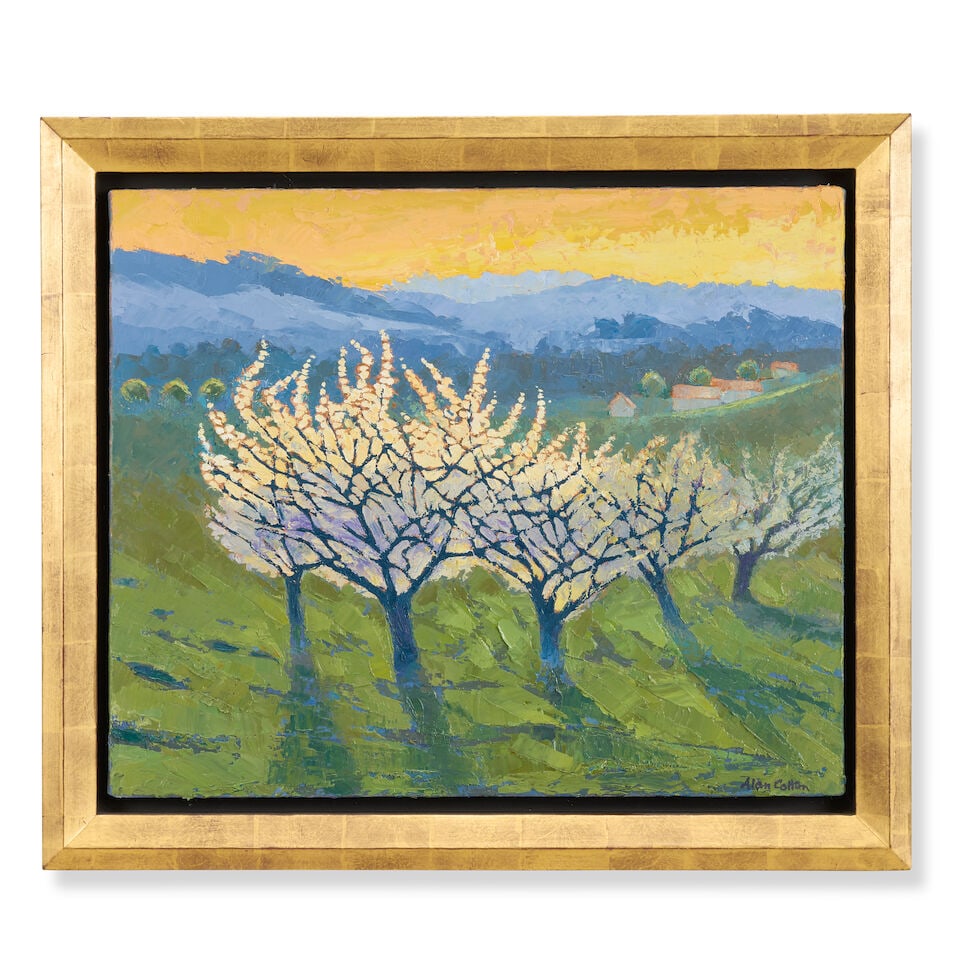 Alan Cotton (British, born 1936) Radiant Blossom in Blue Evening light - 3