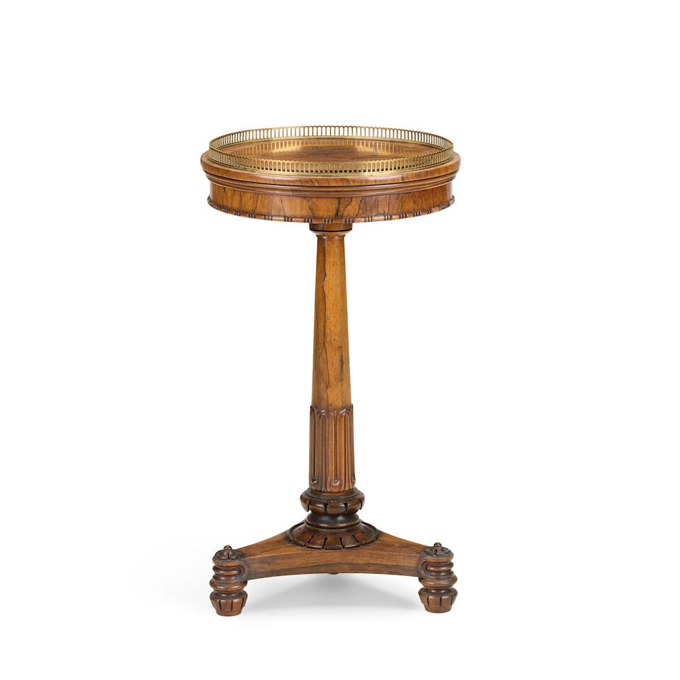 A William IV rosewood table and jardiniere in the manner of GillowsEarly 19th century (1 of 3)