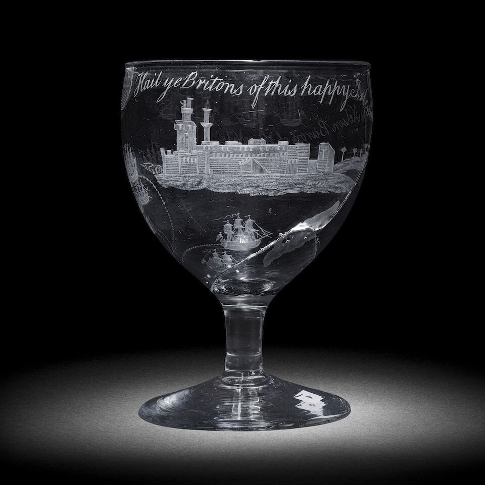 An extraordinary 'Battle of the Nile' ceremonial rummer, circa 1798-1805 - 2