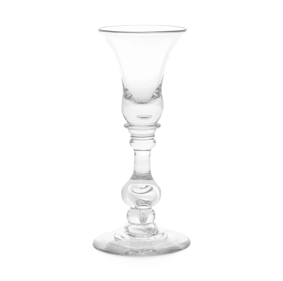 A good baluster wine glass, circa 1725-30 (1 of 1)