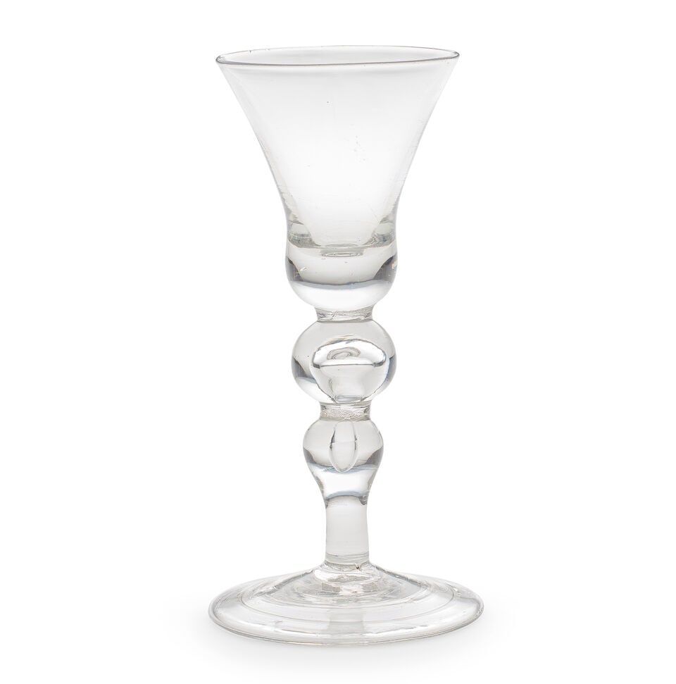 A baluster wine glass, circa 1725-30 (1 of 1)