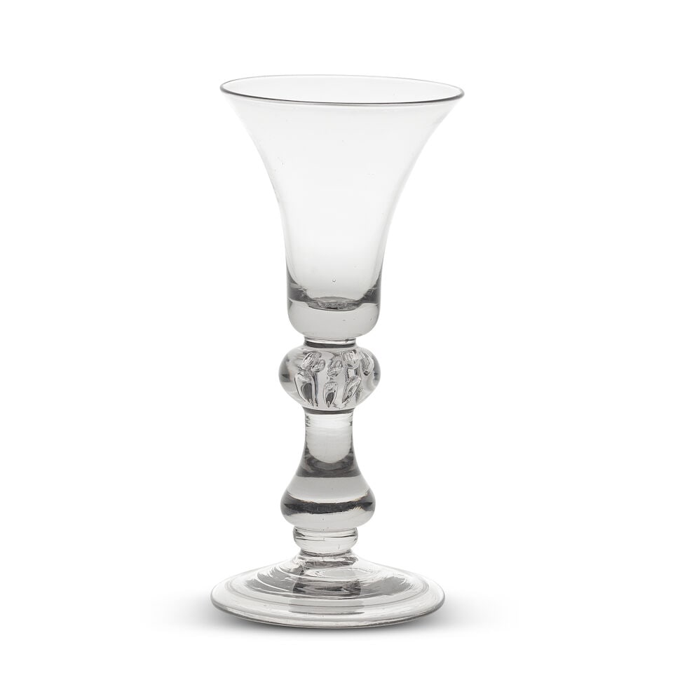 A baluster wine glass, circa 1730-40 (1 of 1)