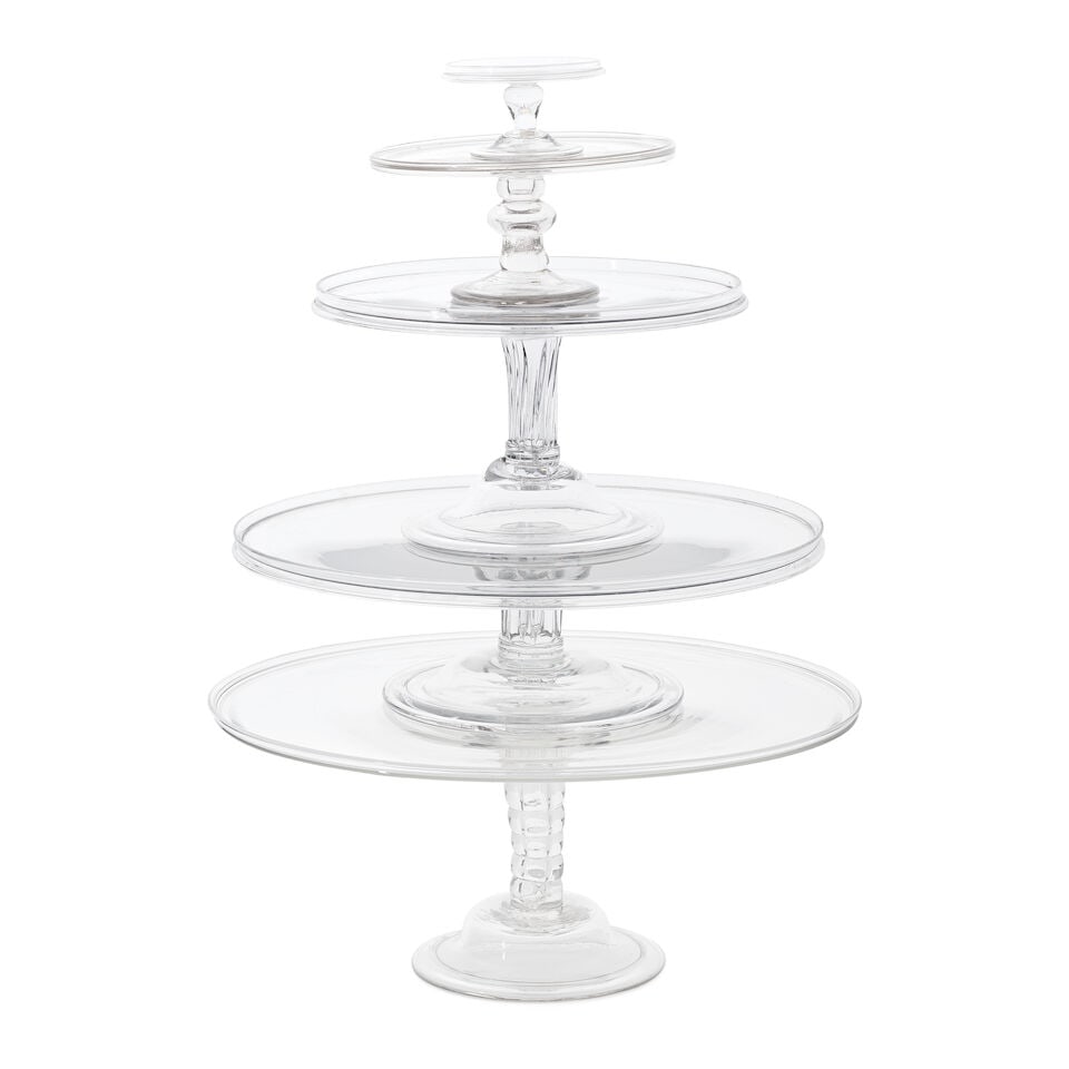 A matched set of five graduated tazzas, mid-18th century (1 of 1)