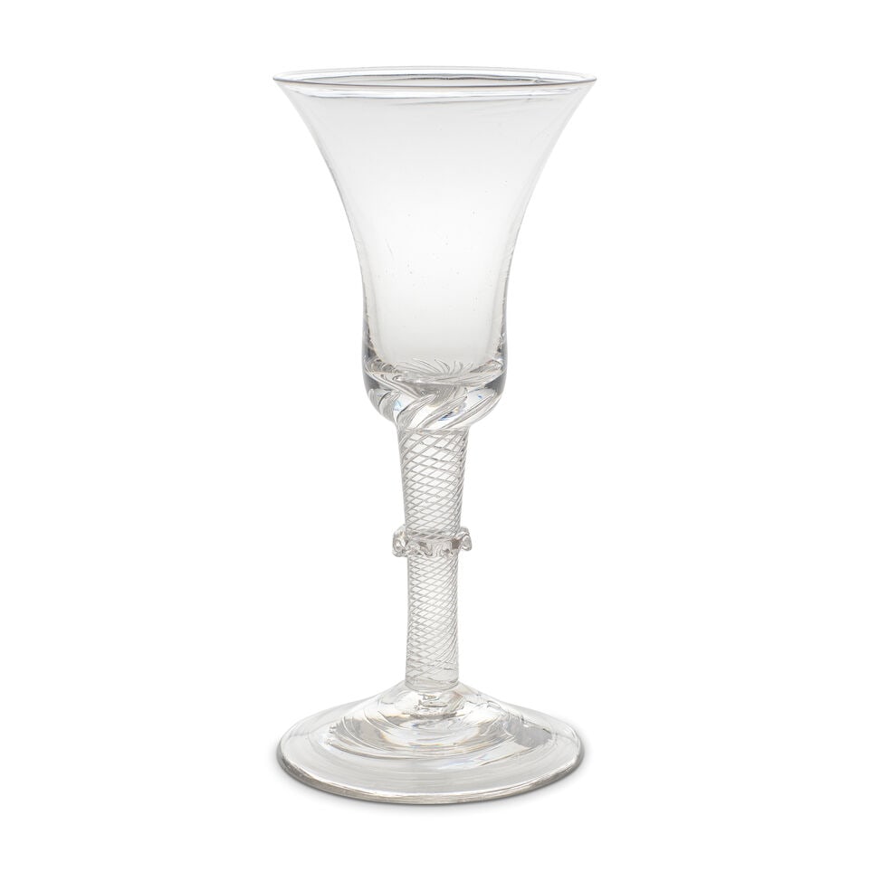 A large airtwist goblet, circa 1750 (1 of 1)