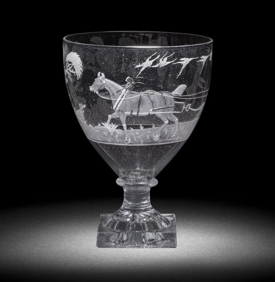 An engraved rummer, circa 1800 (1 of 2)