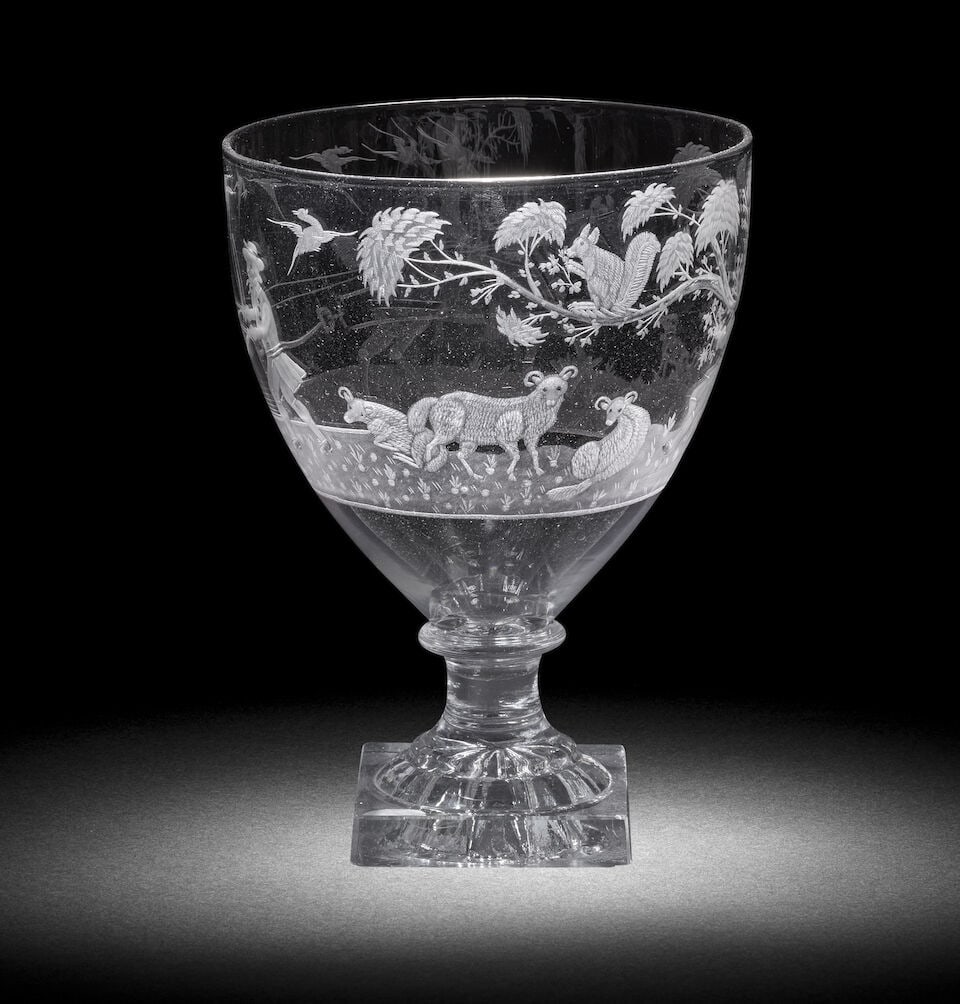 An engraved rummer, circa 1800 - 2