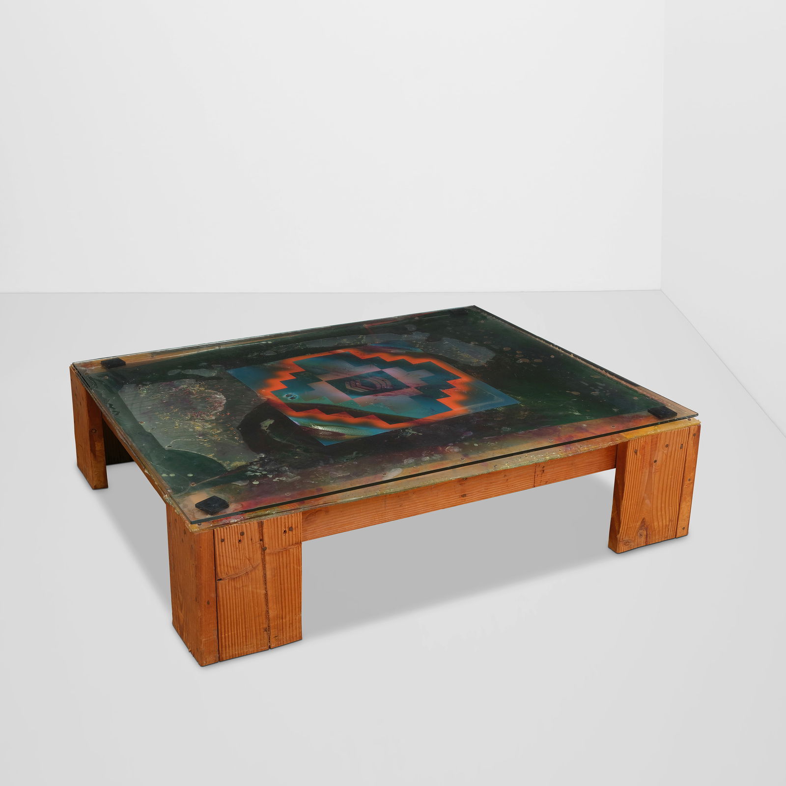 BILLY AL BENGSTON (1934-2022) Teatablecirca 1970wood, resin, mixed mediaheight 13in (33cm); widt... (1 of 1)