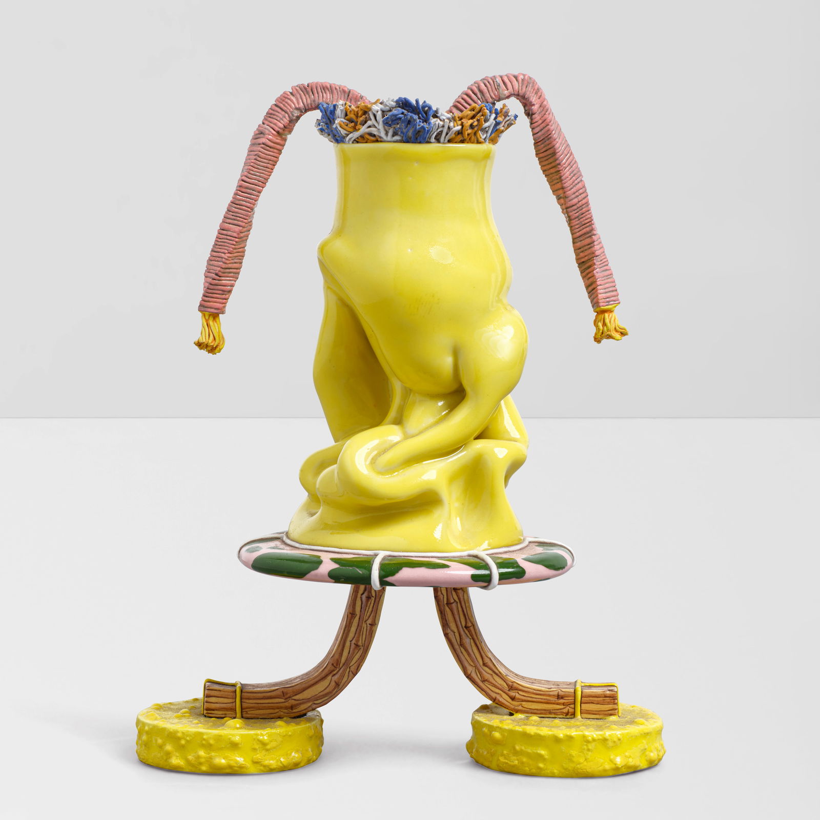 KATHY BUTTERLY (BORN 1963) Teen Spirit2002glazed earthenware, glazed porcelain, signed and dated...: KATHY BUTTERLY (BORN 1963) Teen Spirit 2002 glazed earthenware, glazed porcelain, signed and dated 'Kathy Butterly 2002' twice and titled on the underside height 7in (17.8cm); width 5 1/2in (14cm); de