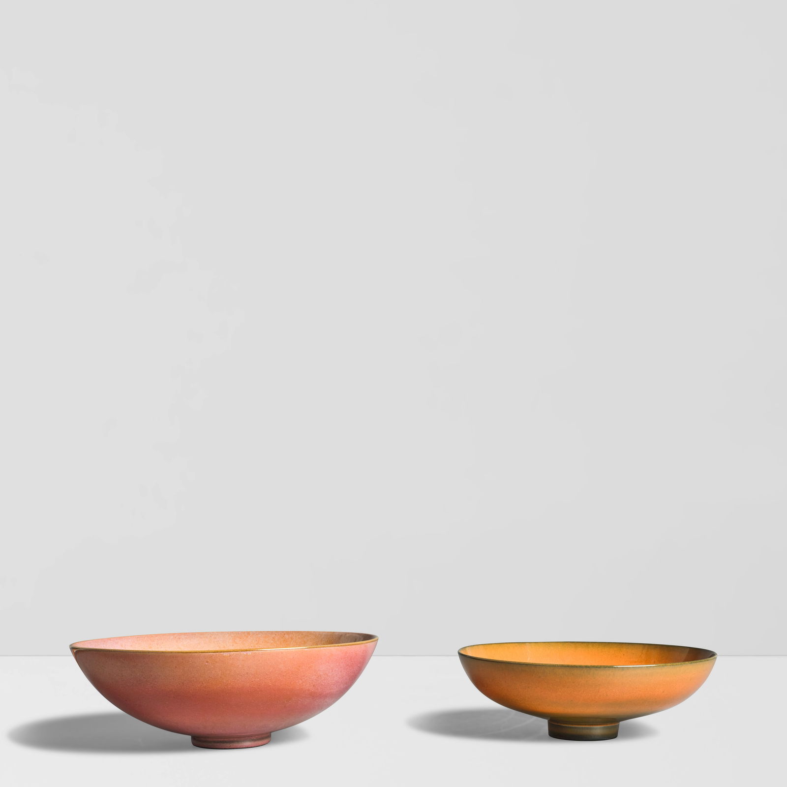 JAMES LOVERA (1920-2015) Two Bowlsglazed earthenware, each incised 'lovera' on undersideheight o... (1 of 1)