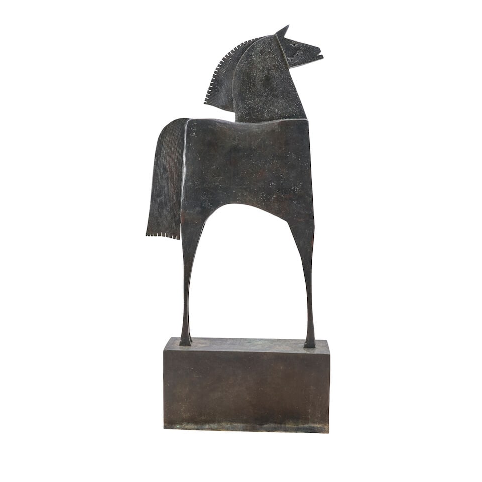 CARLOS MATA (1949-2008) 'CABALLO' Spain, late 20th/early 21st century, bronze, foundry mark and ... - 4