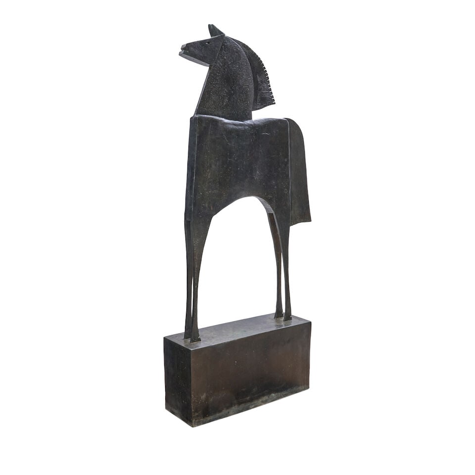 CARLOS MATA (1949-2008) 'CABALLO' Spain, late 20th/early 21st century, bronze, foundry mark and ... - 5