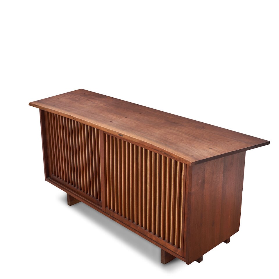 GEORGE NAKASHIMA (1905-1990) SLIDING-DOOR CABINET New Hope, Pennsylvania, 1967, American black w... - 3