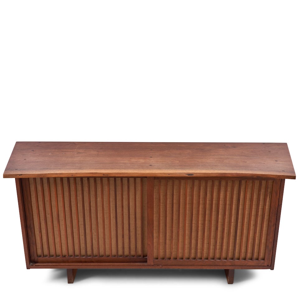 GEORGE NAKASHIMA (1905-1990) SLIDING-DOOR CABINET New Hope, Pennsylvania, 1967, American black w... - 5