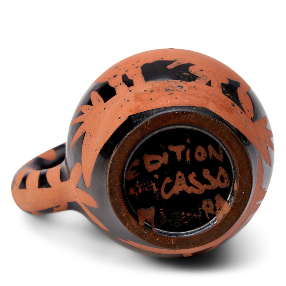 PABLO PICASSO (1881-1973) 'PICADOR' PITCHER Vallauris, France, Madoura Pottery, designed 1952, e... - 2