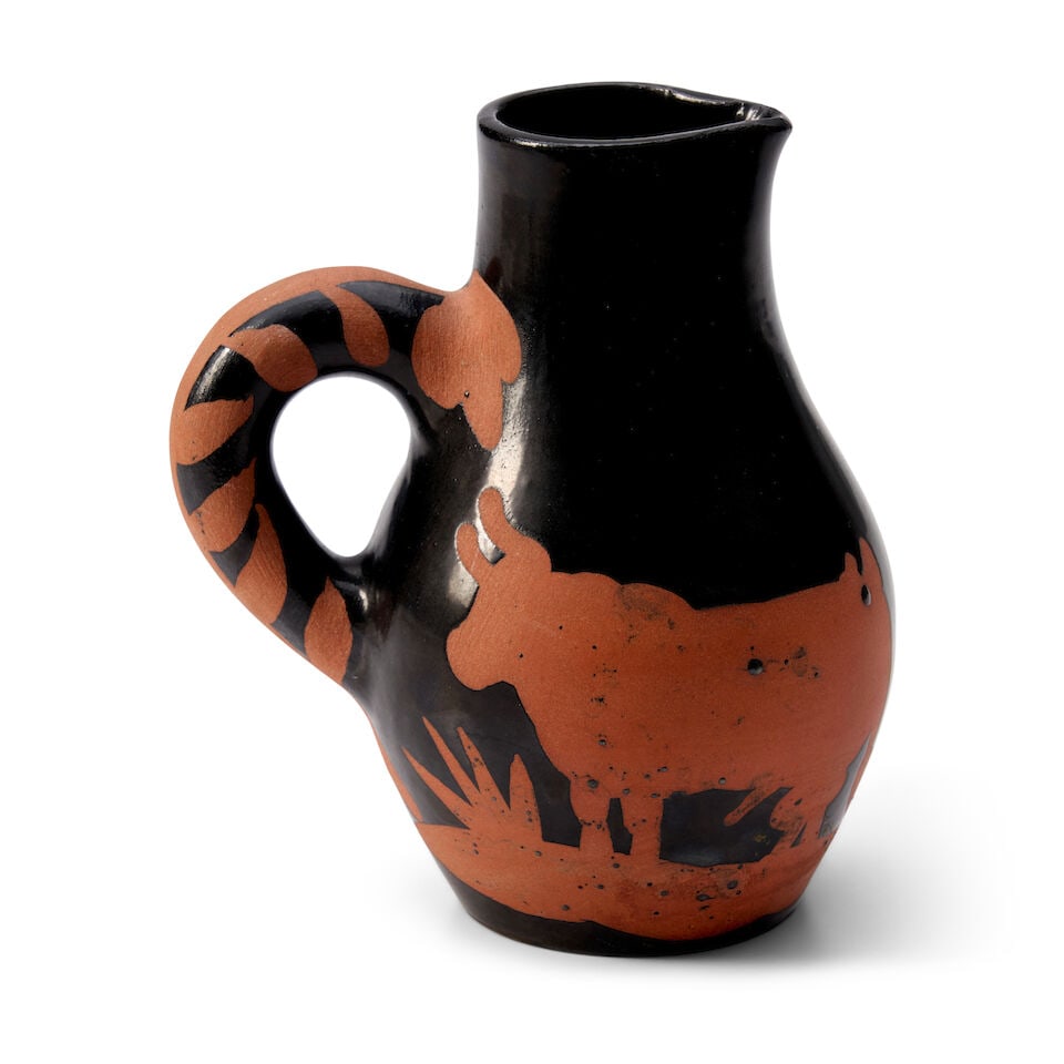 PABLO PICASSO (1881-1973) 'PICADOR' PITCHER Vallauris, France, Madoura Pottery, designed 1952, e... - 3