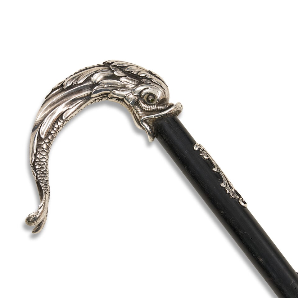 FABERGE CANE, WORKMASTER JULIUS RAPPOPORT (1864-1916) St. Petersburg, Russia, 1908, 84 zolotniki... (1 of 4)