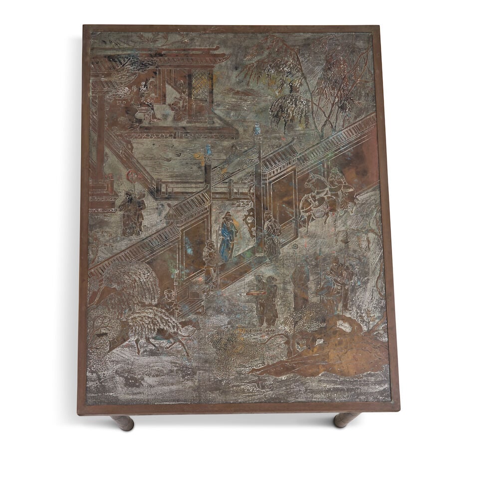 PHILIP (1907-1987) AND KELVIN LAVERNE (BORN 1937) 'CHAN' COFFEE TABLE circa 1965, engraved ename... - 3